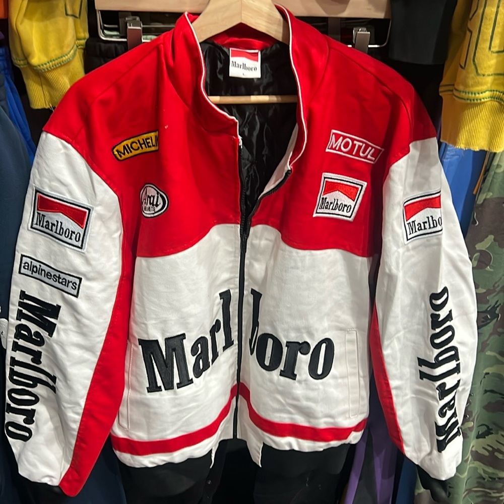 Marlboro Red and White Racing Jacket